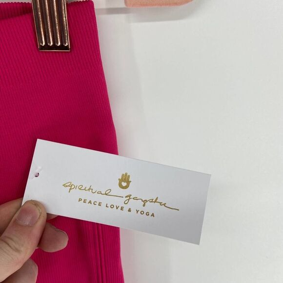 Spiritual Gangster Self Love Cherry Pink Full Length Legging NWT Womens XS/S - Picture 3 of 6